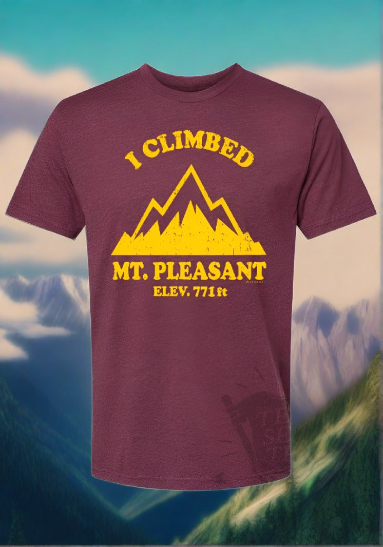 Læge Enlighten Tilbageholdenhed I Climbed Mt. Pleasant Unisex T-Shirt| Tee See Tee Exclusive