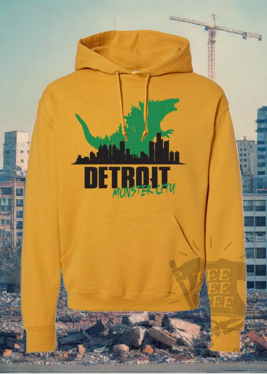 Tee See Tee Men's Apparel Detroit: Monster City™ Pullover Hoodie | Tee See Tee Exclusive