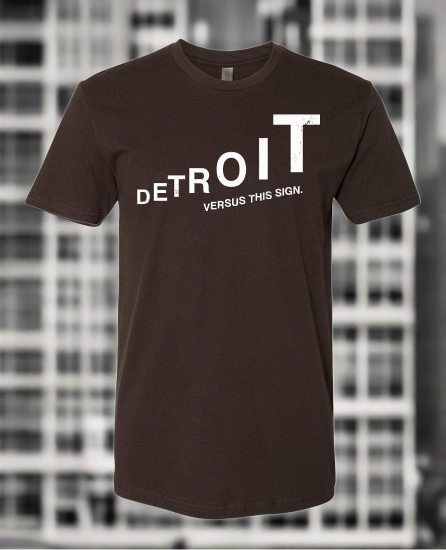 Tee See Tee Men's Apparel Detroit Versus This Sign™ Unisex T-Shirt | Tee See Tee Exclusive