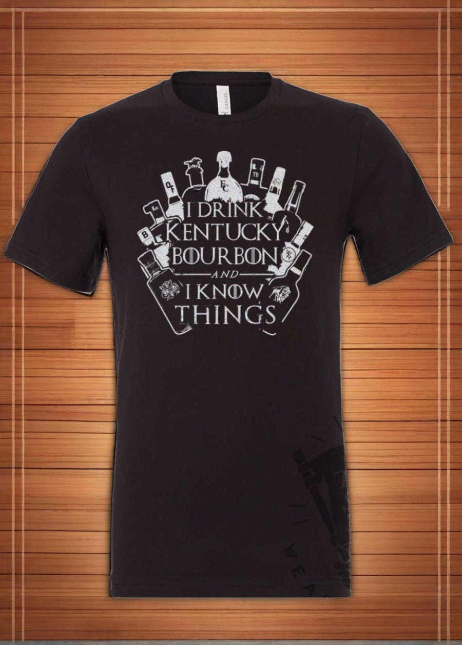 Tee See Tee Men's Apparel I Drink Bourbon and Know Things™ Unisex T-shirt | Tee See Tee Exclusive