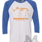 Tee See Tee Men's Apparel Mammoth Skeleton Baseball T-Shirt | Royal Blue