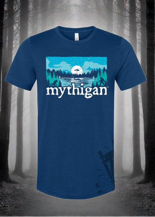 Tee See Tee Apparel & Accessories Mythigan™ Unisex T-Shirt(Cool Blue) | A Tee See Tee Exclusive!