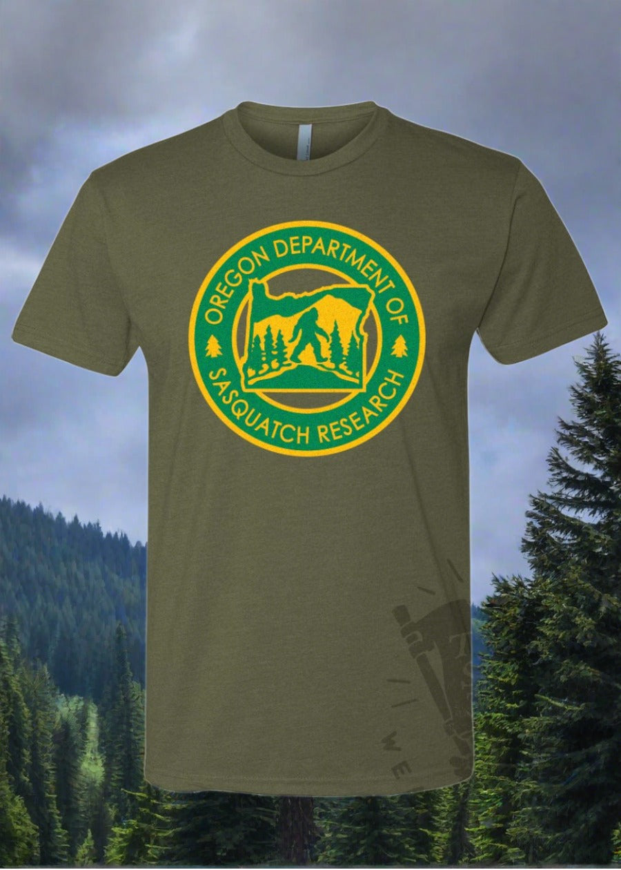 Tee See Tee Men's Apparel Oregon Department of Sasquatch Research™ Unisex T-Shirt | Tee See Tee Exclusive
