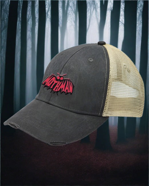 Tee See Tee Misc One Size Fits All The Mothman Distressed Trucker Cap | Tee See Tee Exclusive