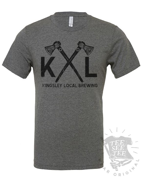 Tee See Tee Men's Apparel Kingsley Local "Axes" Unisex T-Shirt | Heather Grey